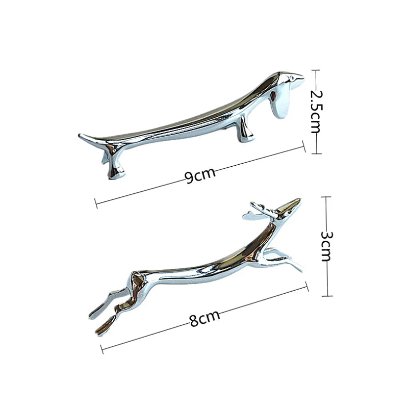 Deer-Shaped Zinc Alloy Chopstick Rest – Metal Cutlery Rack Chopstick Rest Qst