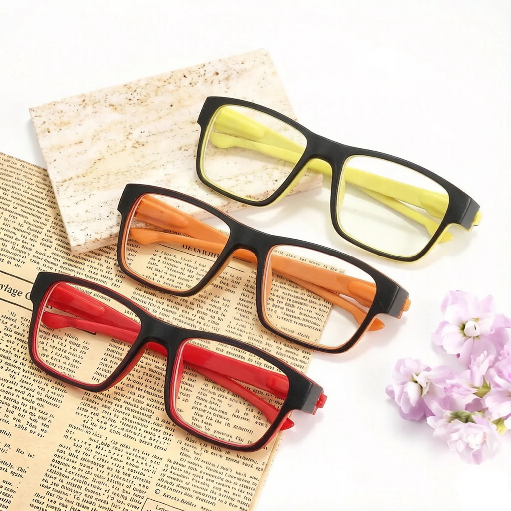 VOPHA Blue Light Reading Glasses TR90 Square Frame +1.0–+3.0 Reading Glasses Qst