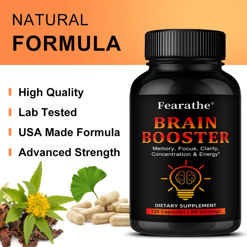 Brain Booster Supplement – Bacopa, Ginkgo & Vitamin B12 Brain Booster Supplement Qst