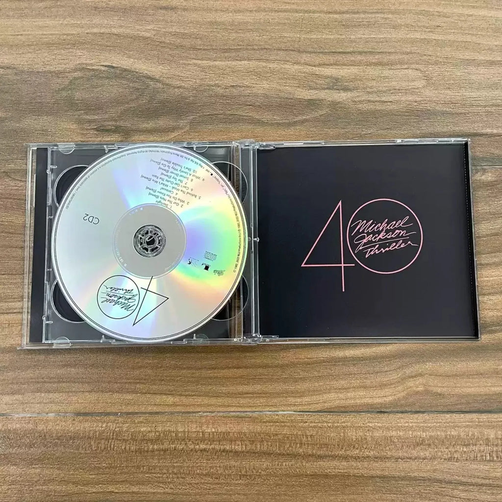 Thriller 40th Anniversary Limited Edition CD – Glitter Foil Collector's CD Album Qme