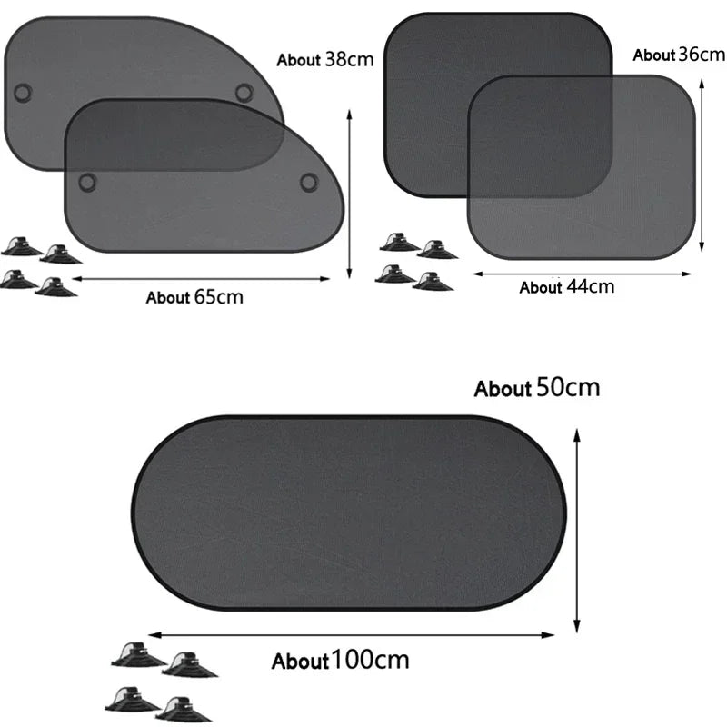 Universal Foldable Car Windshield Sunshade Visor – 25x15in Car Windshield Sunshade Qme