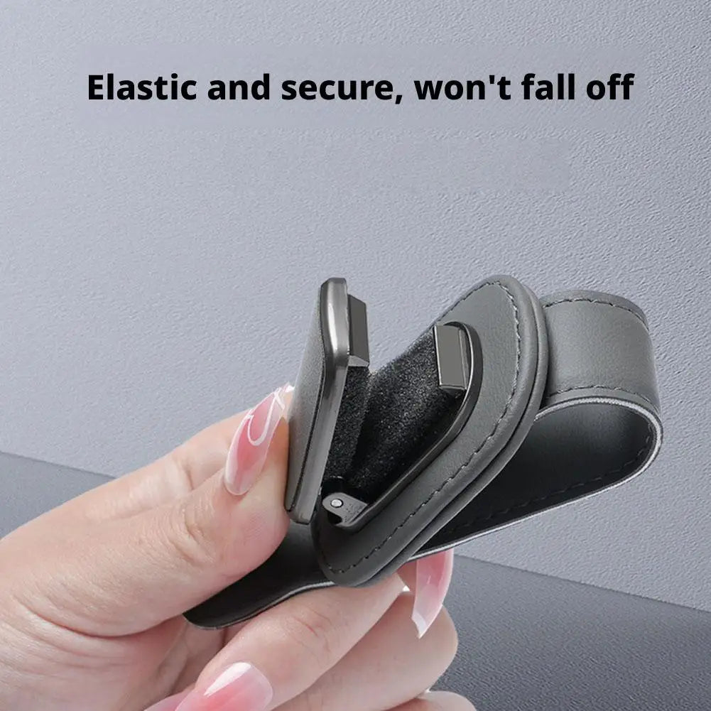 Car Sun Visor Sunglass Holder Clip | Auto Eyeglass Organizer Visor Sunglass Holder Qme