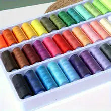 39-Color Polyester Sewing Thread Set for DIY & Crafts Sewing Thread Set Qme 39pcs random color