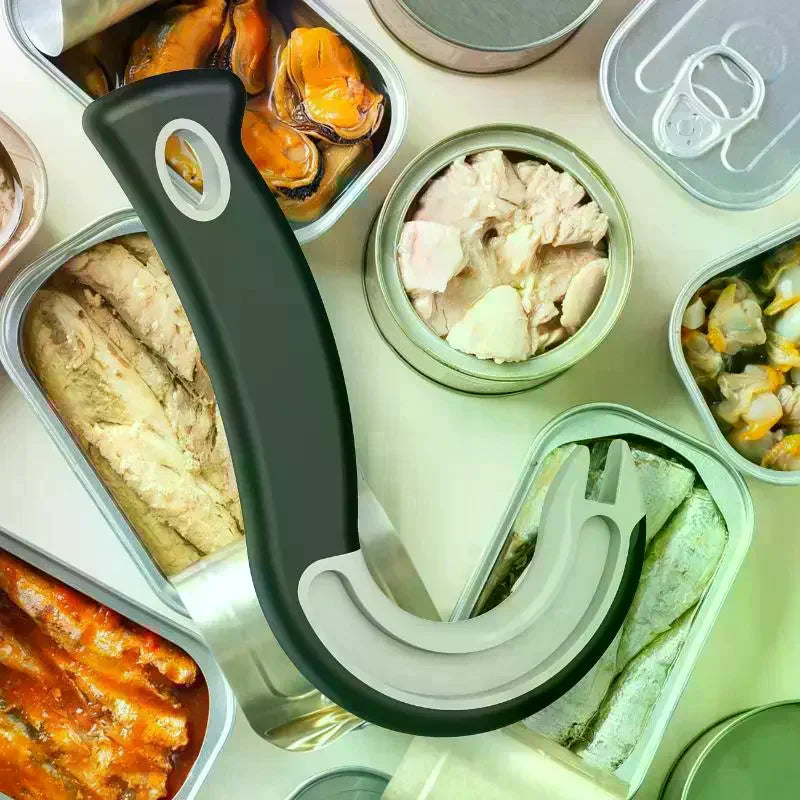 Easy-Grip Hook Can Opener – Durable Plastic, Home & Restaurant Can Opener Qme