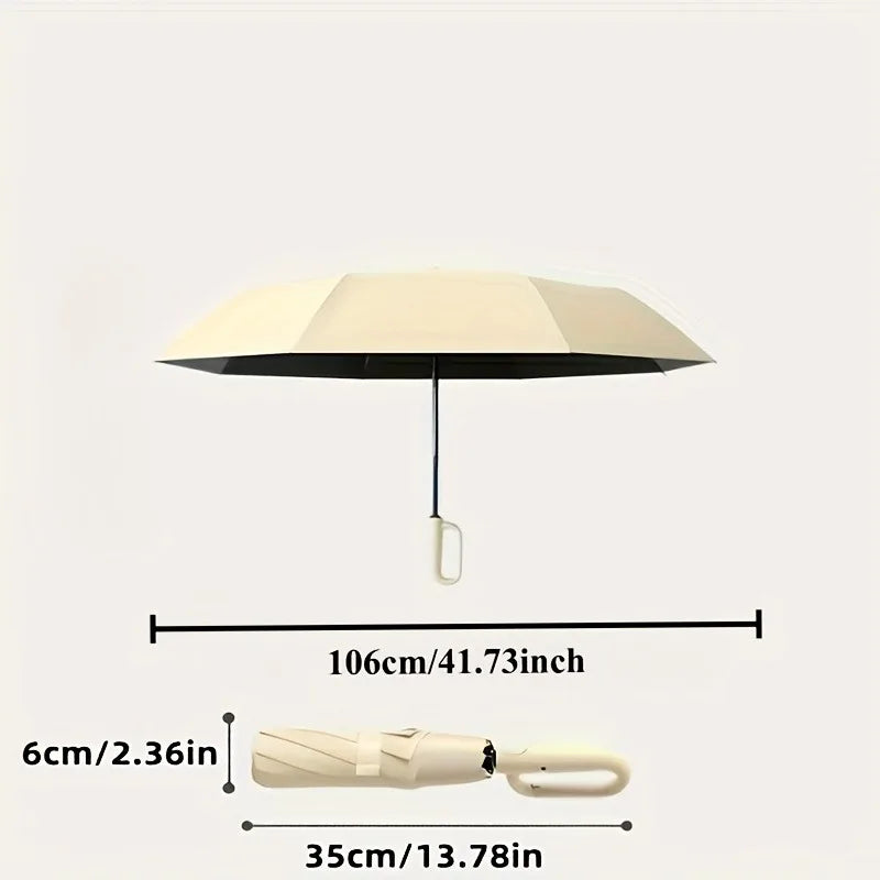 UPF50+ Auto Folding UV Umbrella – Compact Outdoor Travel Folding UV Umbrella Qst