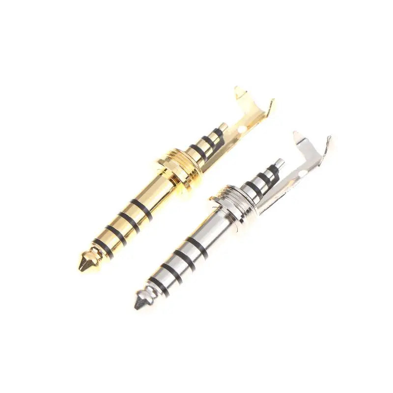 HiFi 5-Pole Balanced Audio Plug | Rhodium Copper 4.4mm Clip Balanced Audio Plug Qme