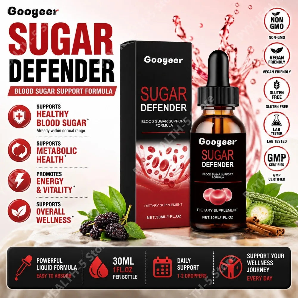 Sugar Defender Drops – Grape & Loquat Extract Wellness, 30ml Herbal Liquid Supplement Qst