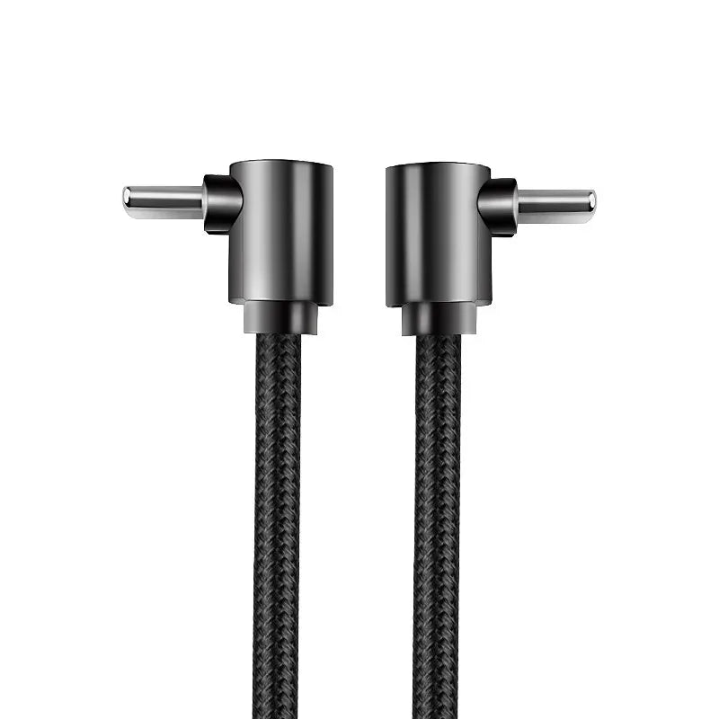 90° Elbow Braided USB-C Fast Charging Cable | PD Quick Charge USB-C Charging Cable Qme