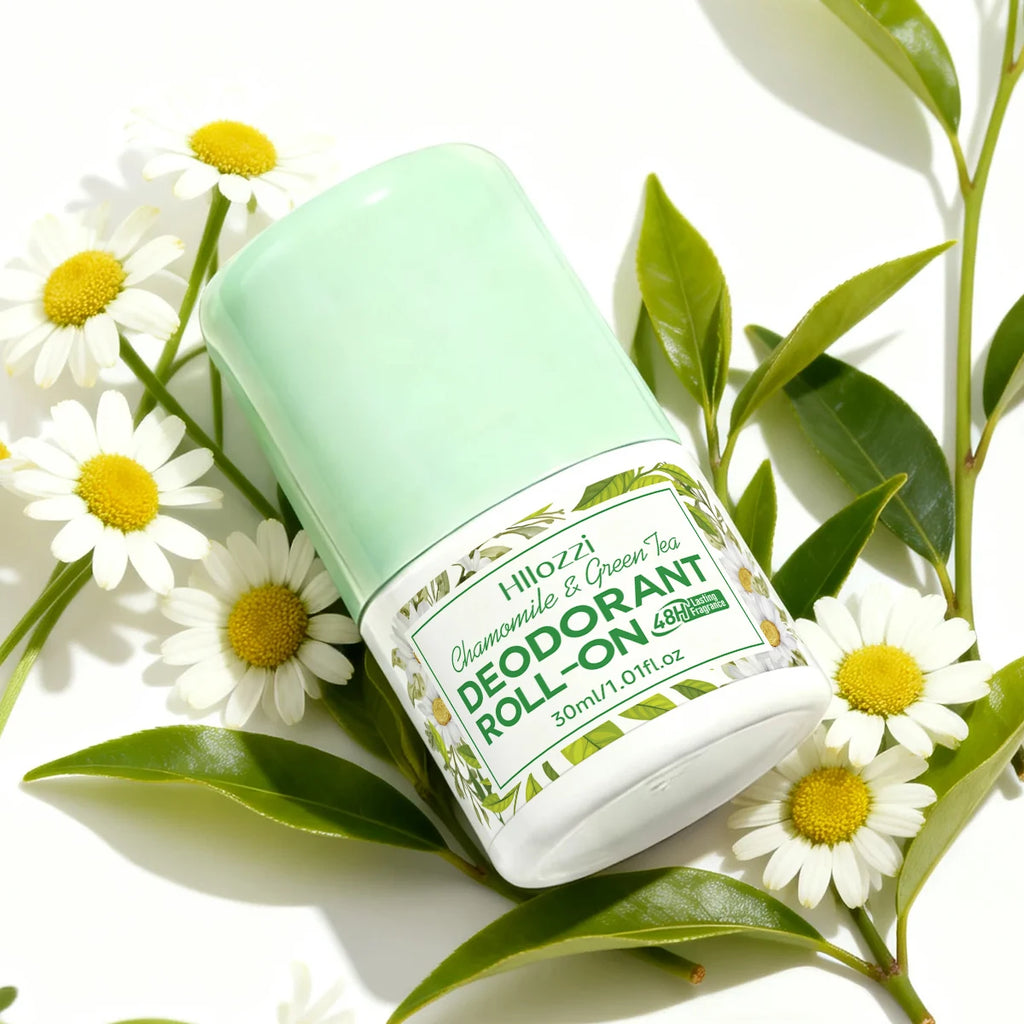 48-Hour Roll-On Deodorant – Unisex Odor & Sweat Protection Roll-On Deodorant Qst Chamomile Green Tea