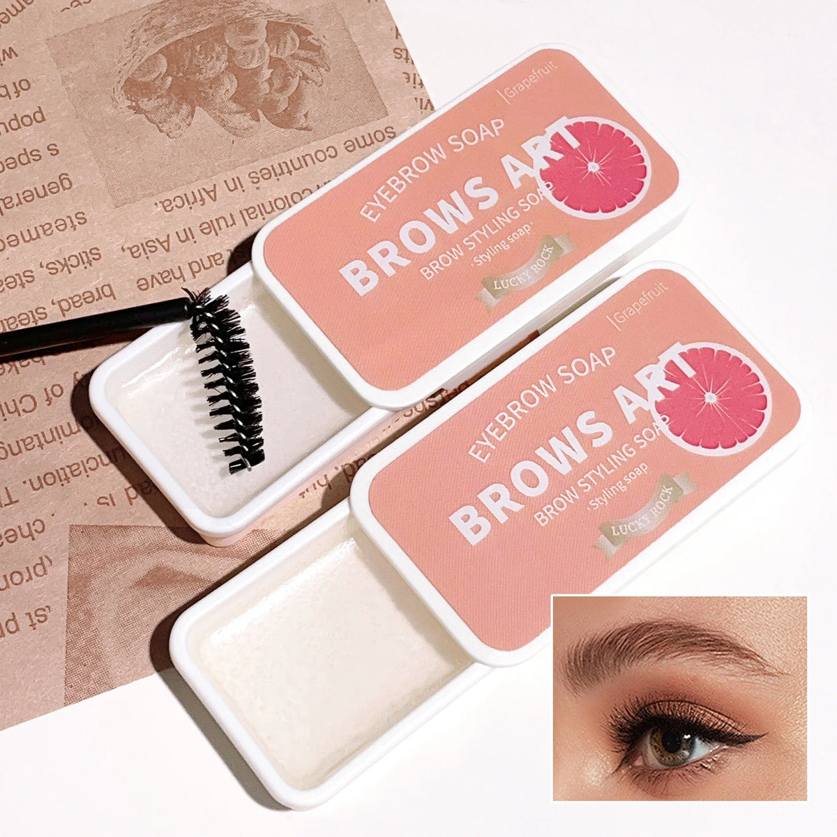 3D Feathery Brow Styling Gel – Long-Lasting & Waterproof Eyebrow Styling Gel Qme