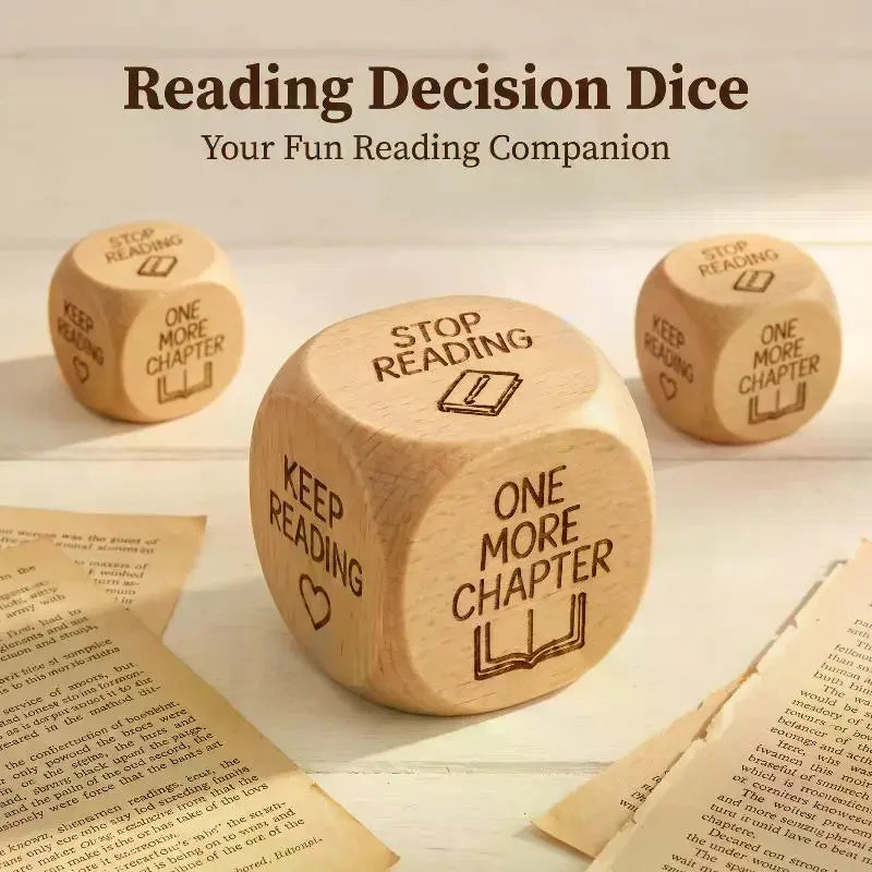 Wooden Decision Dice for Quilting, Sewing & Book Lovers Novelty Craft Dice Qme