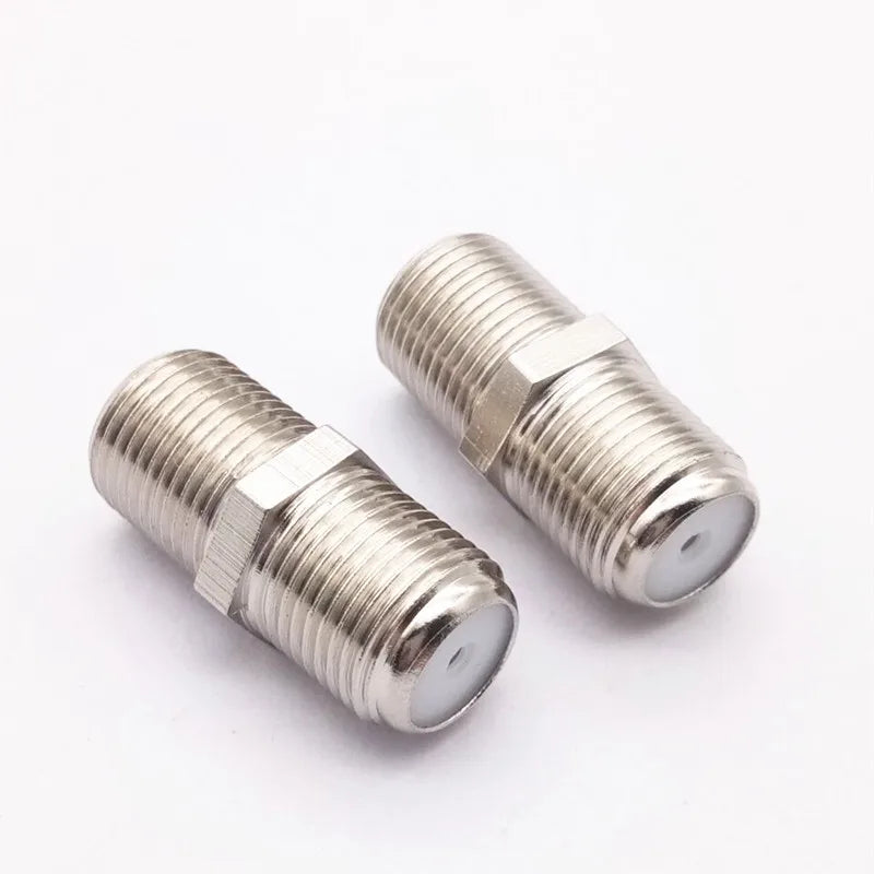 F-Type All Copper Female Coupler Connector for RG6 Coax Cable Coaxial Cable Coupler Qme