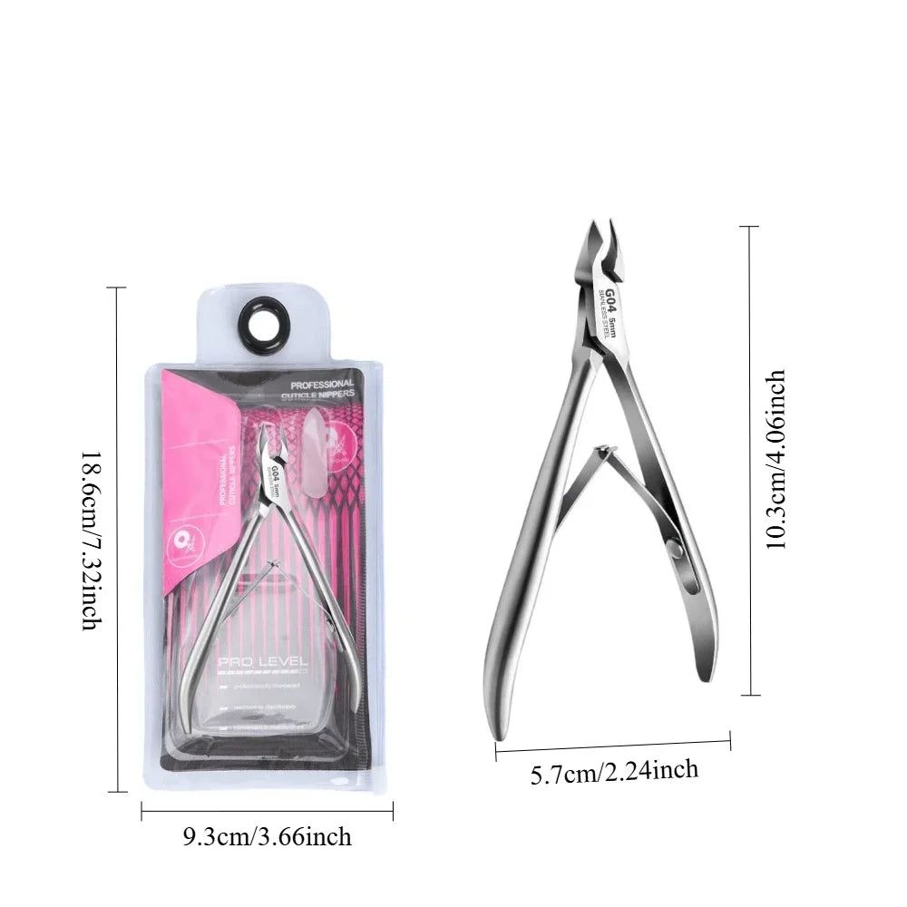 Professional Stainless Steel Cuticle Nipper – Thick Nails Cuticle Nipper Qme