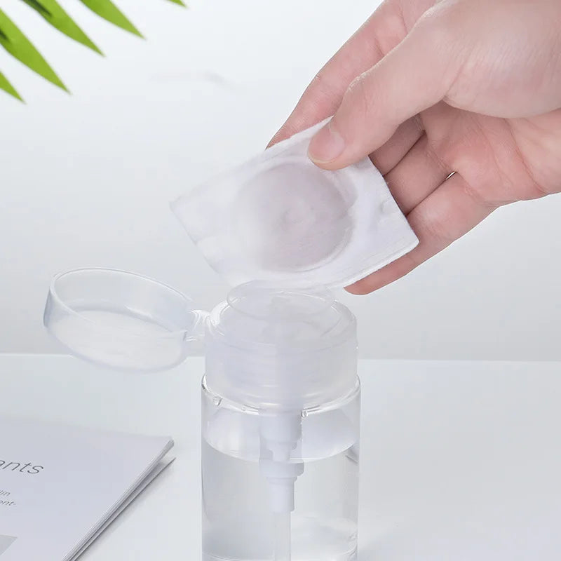 Refillable Nail Pump Dispenser Bottles 120ml–200ml | Press Top Nail Pump Dispenser Qme