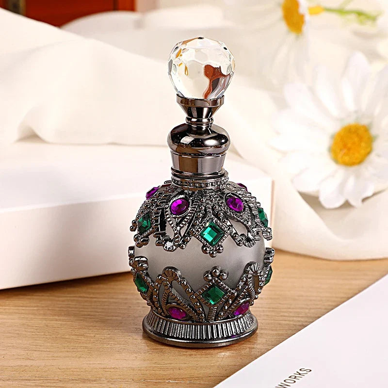 Luxury 15ml Glass Perfume & Essential Oil Bottle – Portable Glass Perfume Bottle Qme G-BGP