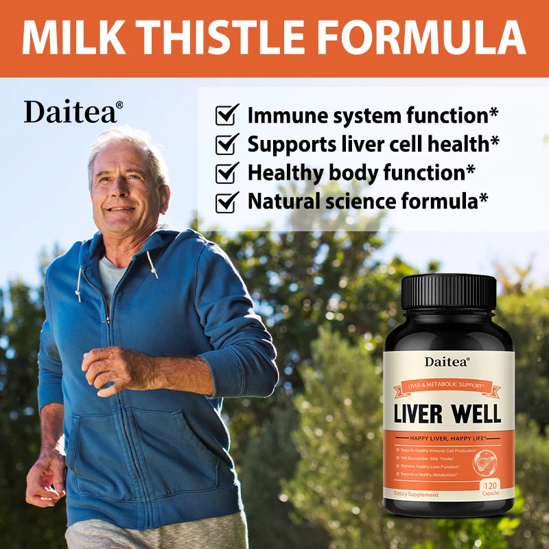 VITALXTRA Milk Thistle Capsules – Liver, Gut & Skin Support Herbal Supplement Qst