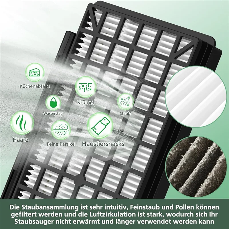 Siemens Vacuum HEPA & Motor Filter Set – VZ154HFB VSQ5X12M1 Vacuum Filter Kit Qst