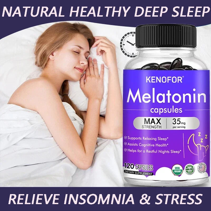 Kenofor Melatonin 35mg Max Strength Sleep Supplement Sleep Supplement Qst