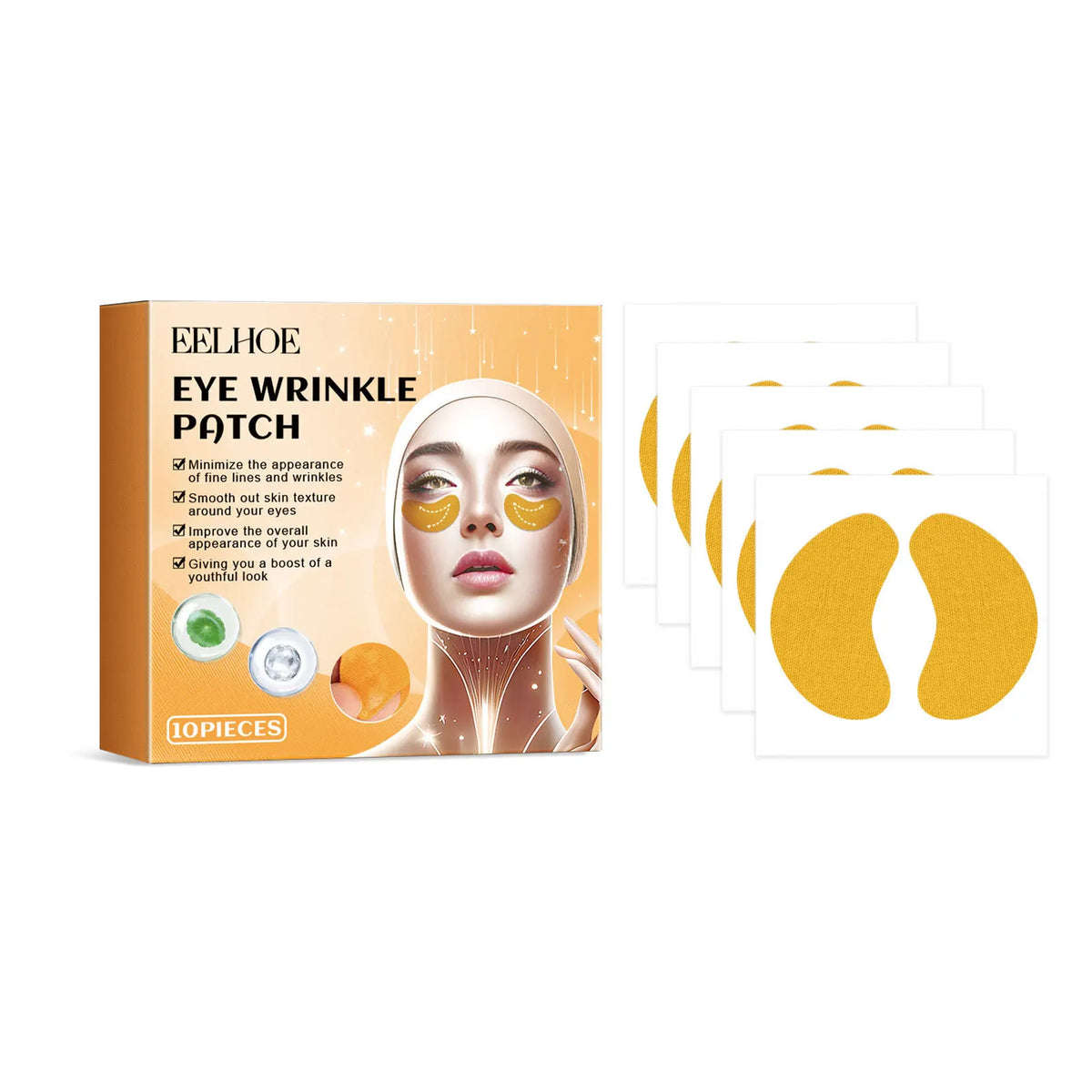 Collagen Face Patches – Centella Asiatica Firming & Smoothing Collagen Face Patches Qst Eye Mask