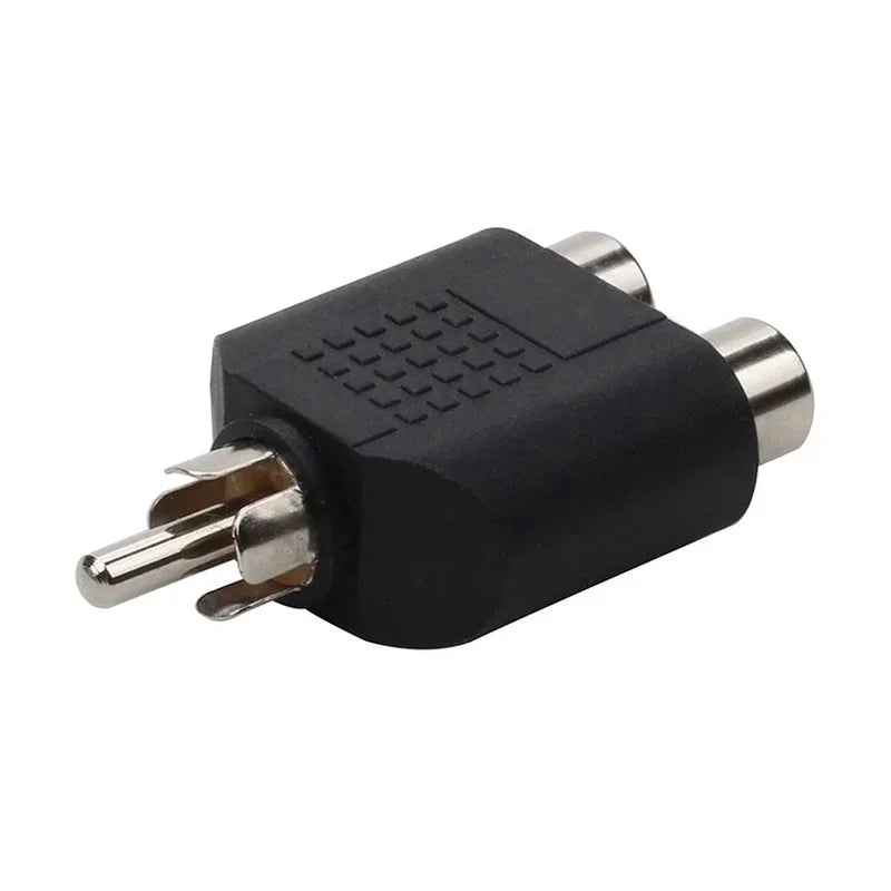 RCA 1-to-2 Audio Cable Adapter Splitter | Zinc Alloy RCA Audio Adapter Qme