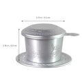Portable Aluminum Vietnamese Coffee Dripper Filter – Compact Coffee Dripper Filter Qme 1pcs