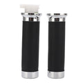 Ergonomic Motorcycle Throttle Handle Grips – ABS & Metal Motorcycle Handle Grips Qme black