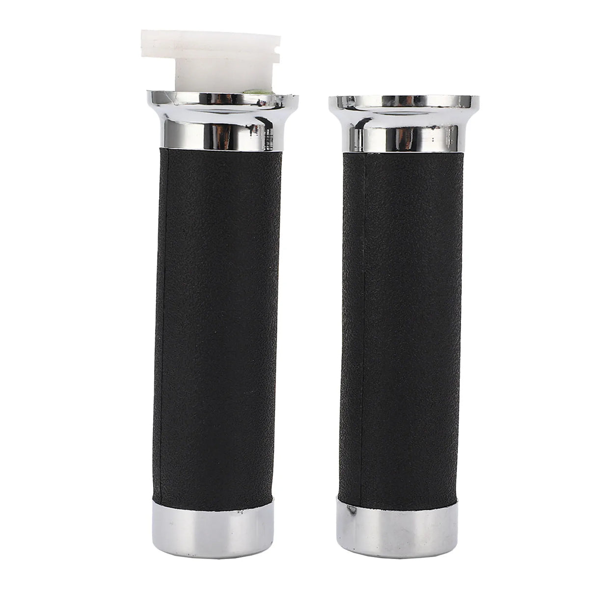 Ergonomic Motorcycle Throttle Handle Grips – ABS & Metal Motorcycle Handle Grips Qme black