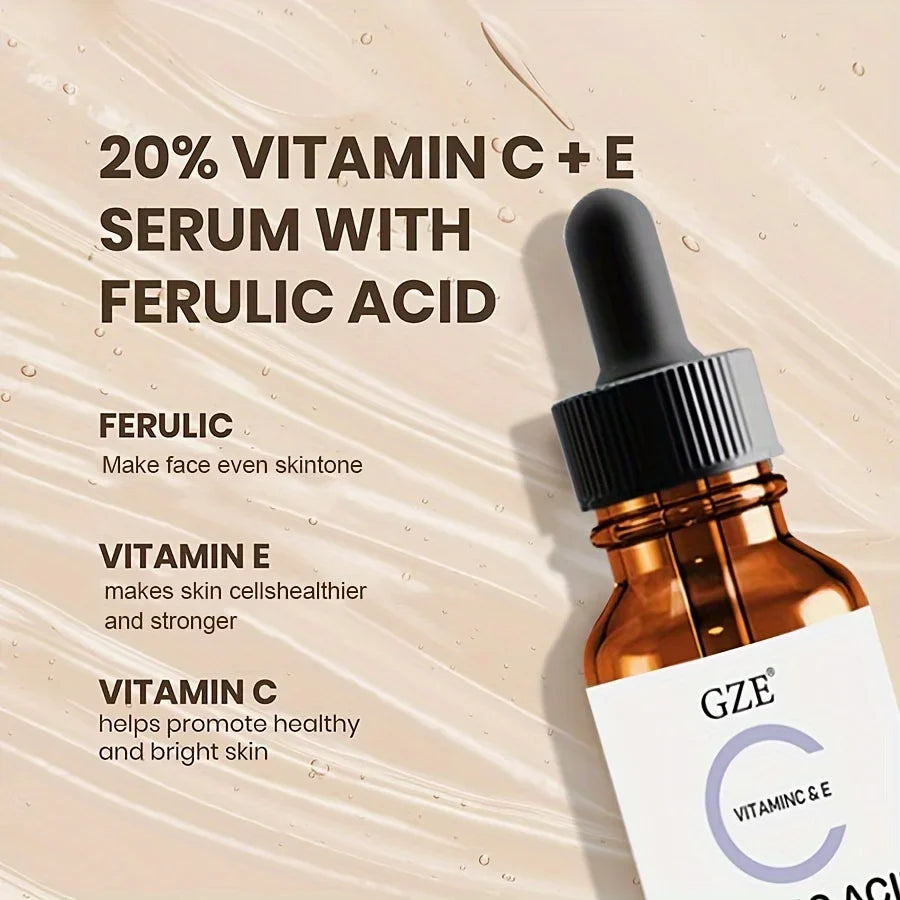 GZE Ferulic Facial Serum – Vitamin C, E & Ferulic Acid Facial Serum Qme