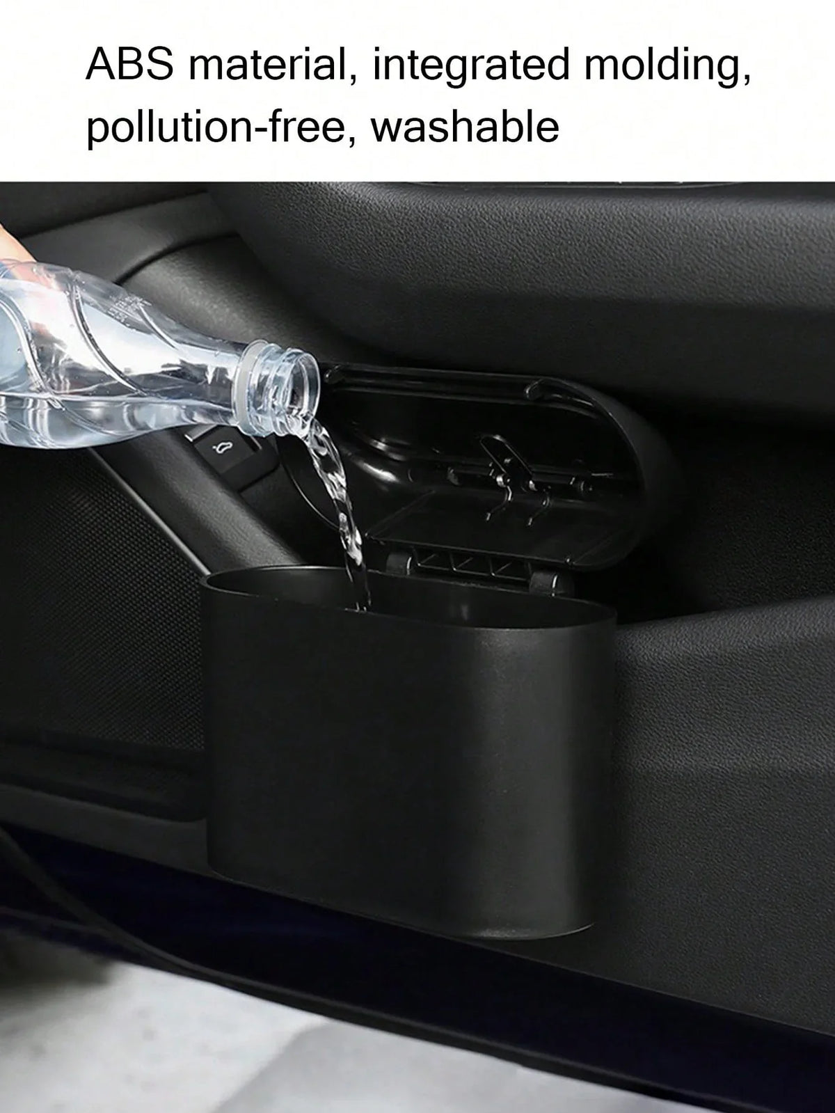 Car Trash Can with Lid – Door-Side Hanging Mini Storage Box Car Trash Can Qme