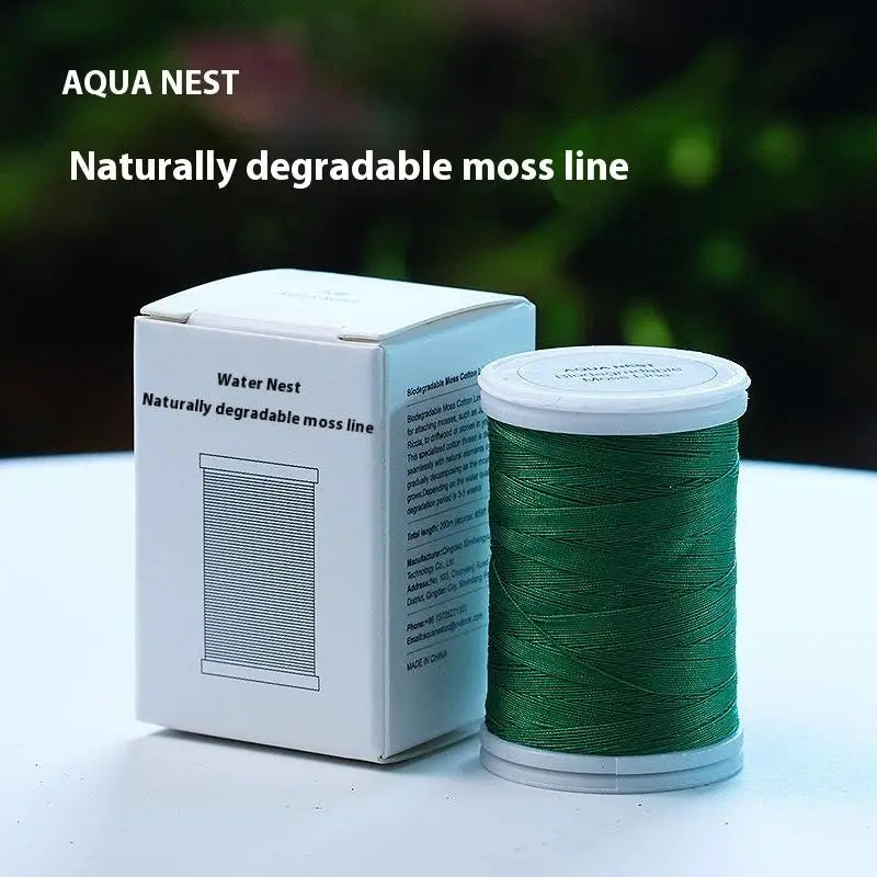 200M Biodegradable Moss Thread – Aquarium Plant Binding String Aquarium Binding Thread Qst