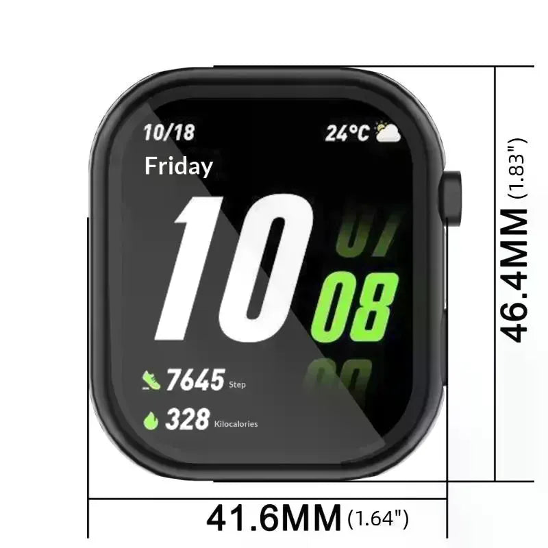 TPU Watch Case for Rossini 2i – Full Coverage Plated Finish Smartwatch Case Qme