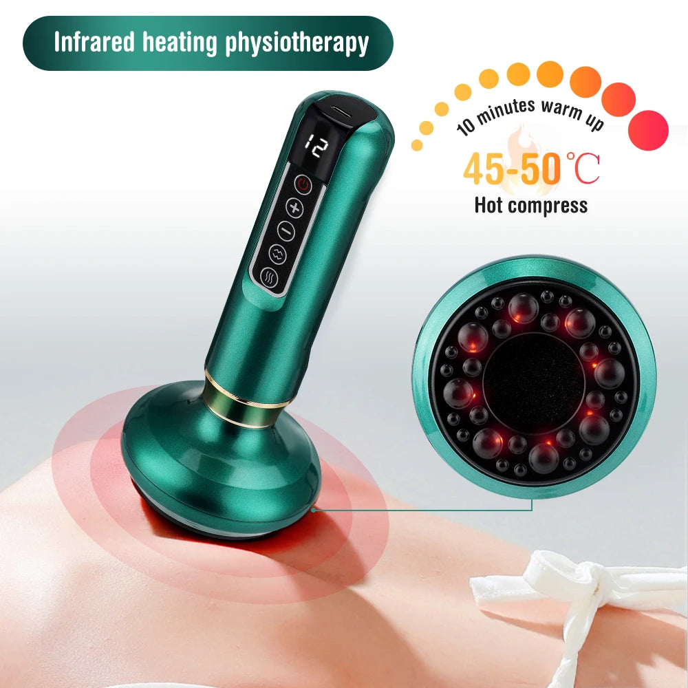Electric Vacuum Cupping Device with Heating | Smart Negative Pressure Electric Cupping Device Qst