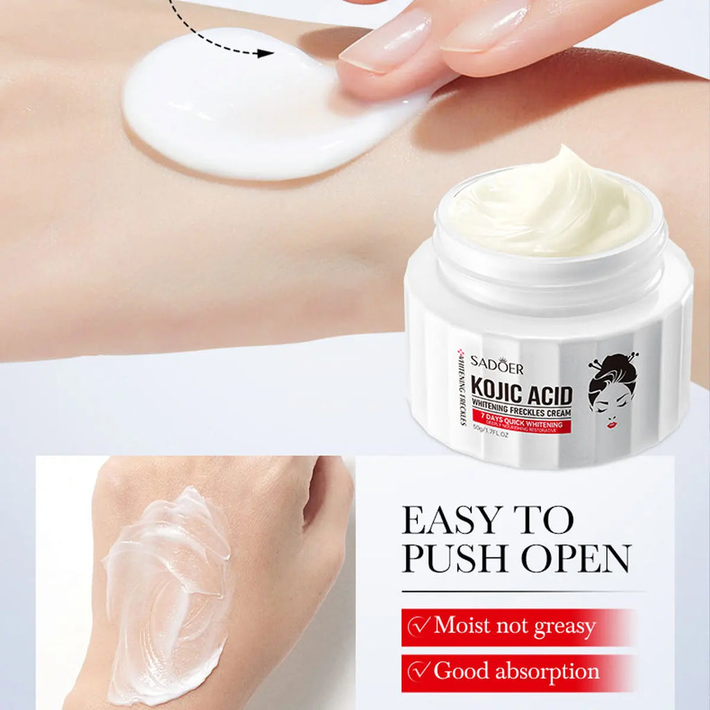 Kojic Acid Brightening Face Cream – Moisturizing & Even Skin Brightening Face Cream Qme