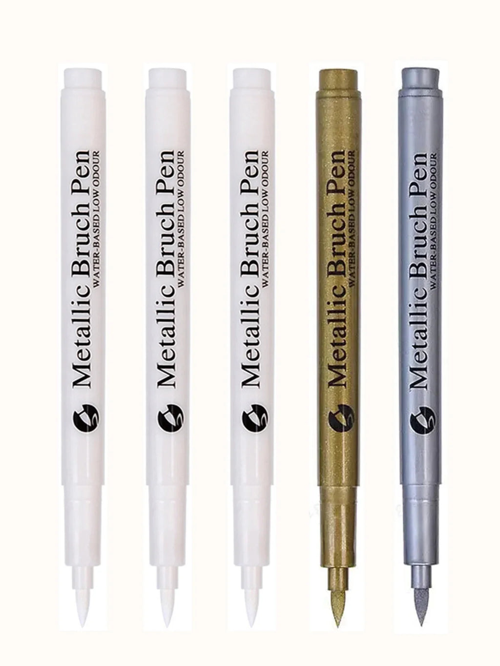 Metallic Paint Marker Pens – Waterproof Permanent Ink, 11 Colors Metallic Paint Markers Qme 3white 1gold 1silver