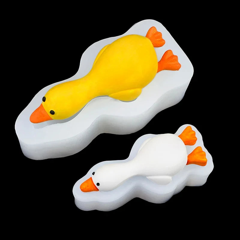 3D Duck Silicone Mold – DIY Candle, Soap, Plaster & Resin Silicone Craft Mold Qme