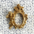 Retro Resin Mini Angel Oval Photo Frame | 6 Colors Decorative Photo Frame Qme A