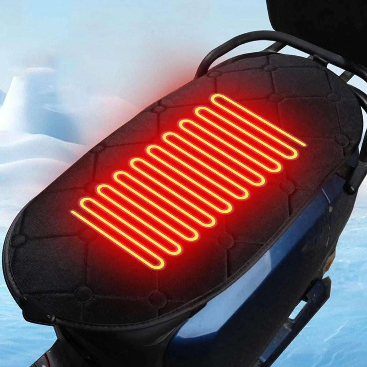 Motorcycle Seat Heating Cushion – Warm Pad for Scooter & ATV Motorcycle Seat Cushion Qme