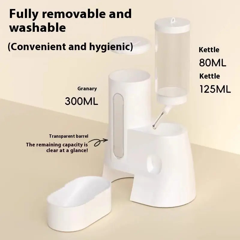 2-in-1 Hamster Feeder & Water Dispenser – Leakproof Small Pet Feeder Qst