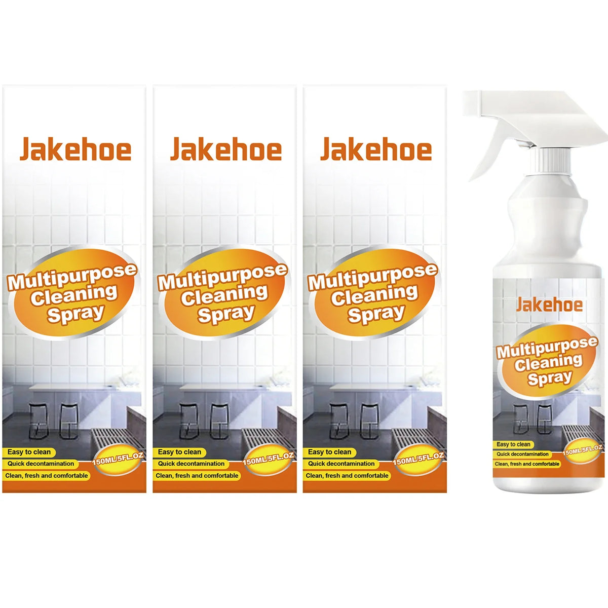 Multipurpose Cleaning Spray | Remove Oil, Stains & Restore Shine Multipurpose Cleaner Spray Qme 3 x 150ml Boxed