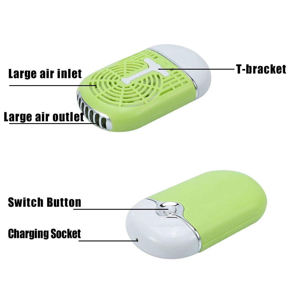 USB Mini Fan – Eyelash Glue Quick Dry Tool, 3 Colors Mini Cooling Fan Qst