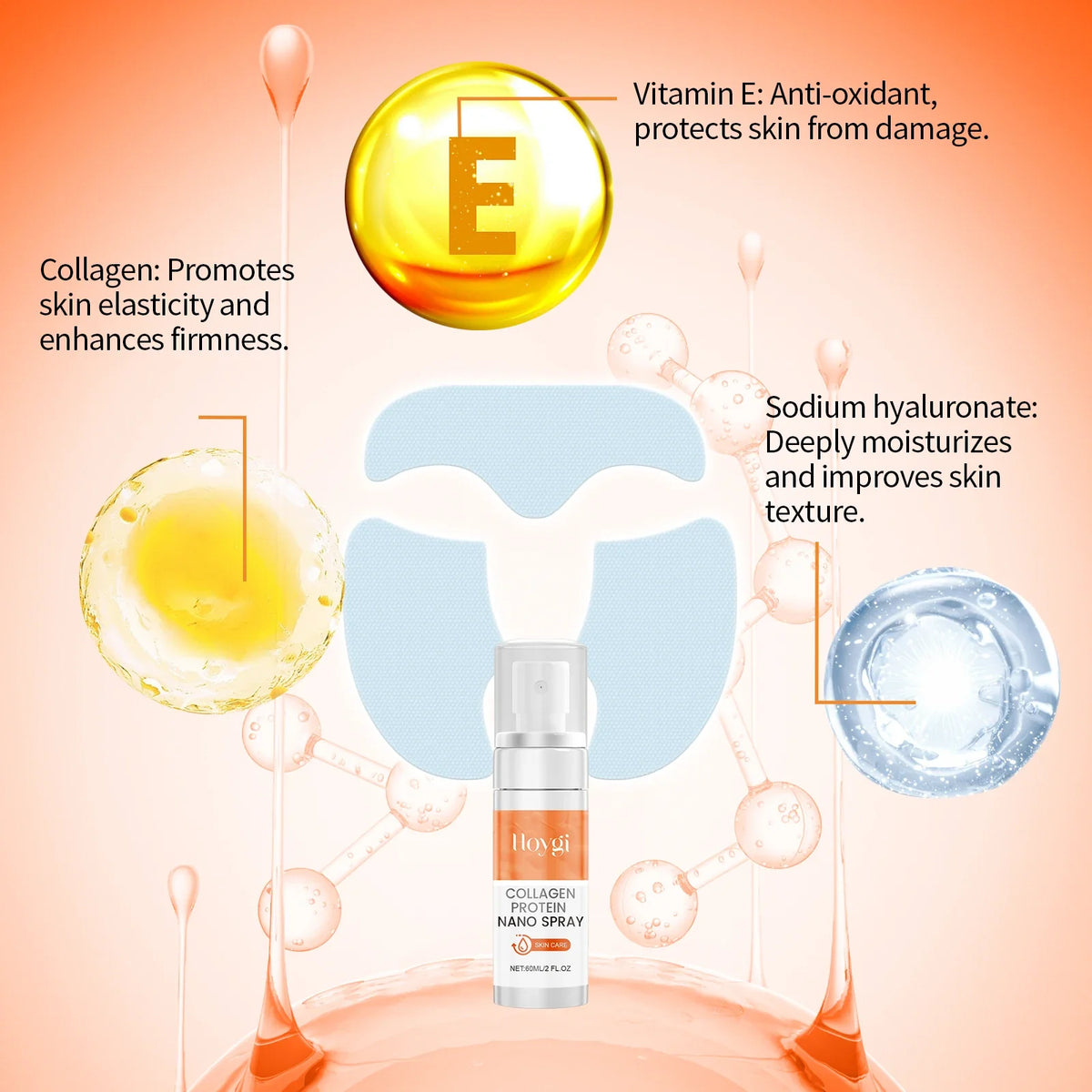 Nano Soluble Collagen Face Serum Spray – Wrinkle Filler Collagen Face Serum Qme