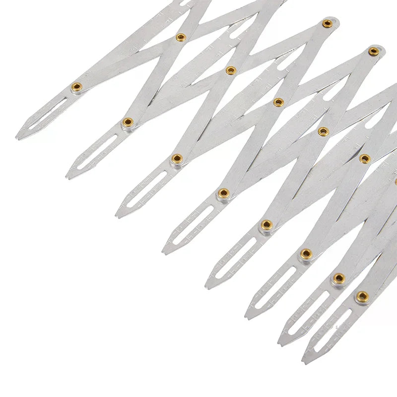 Expanding Buttonhole Sewing Gauge Spacer Guide Rule – Steel Sewing Gauge Tool Qme
