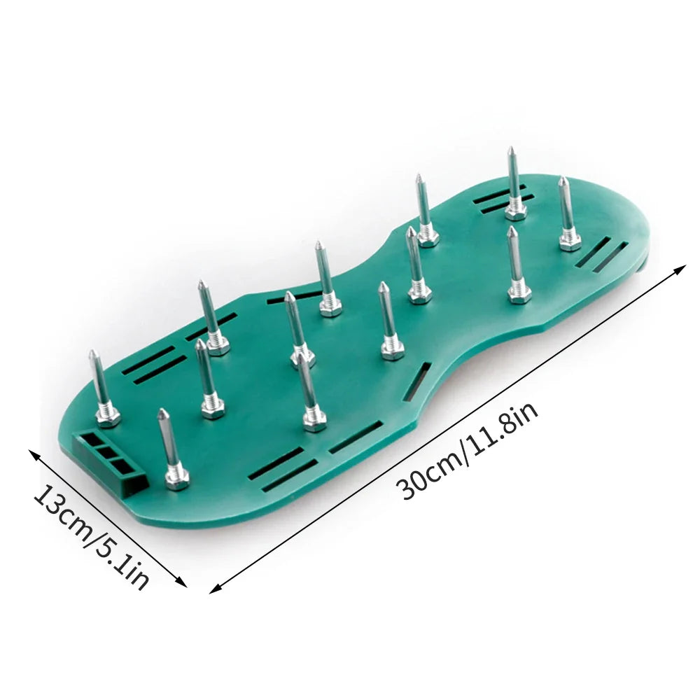 Inflatable Lawn Aerating Shoes – 4.2cm Self-Levelling Spikes Lawn Aerating Shoes Qme