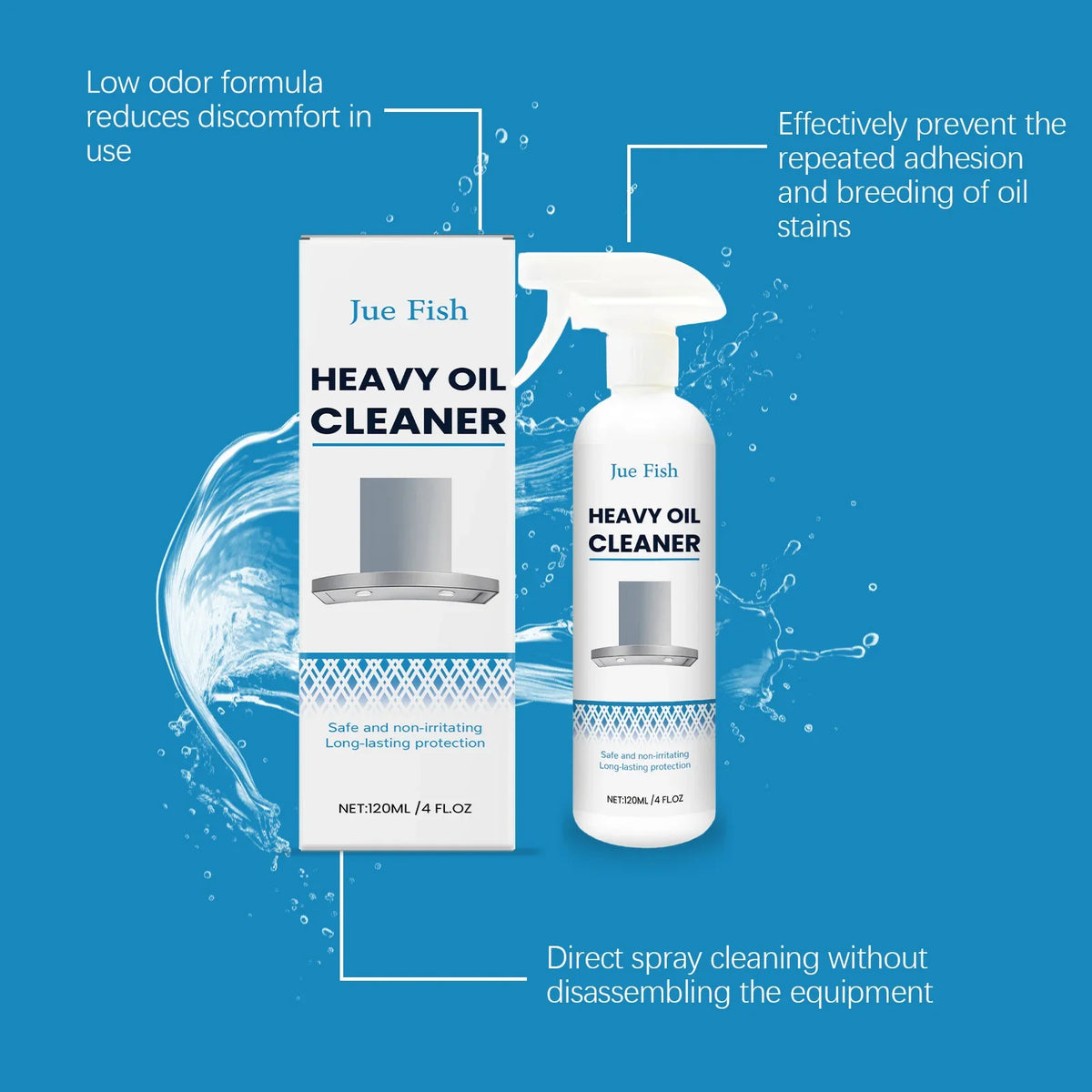 Multipurpose Heavy-Duty Foam Degreaser – Kitchen & Fabric Cleaner Foam Degreaser Cleaner Qme