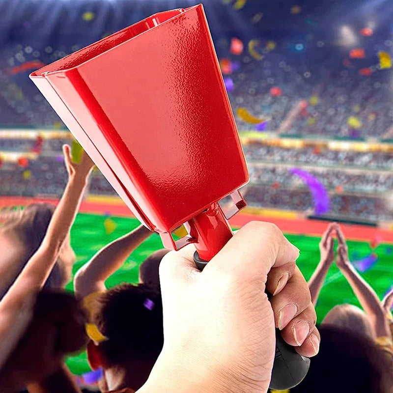 Iron Cowbell with Handle – Sports Cheering Noise Maker Sports Noise Maker Qme
