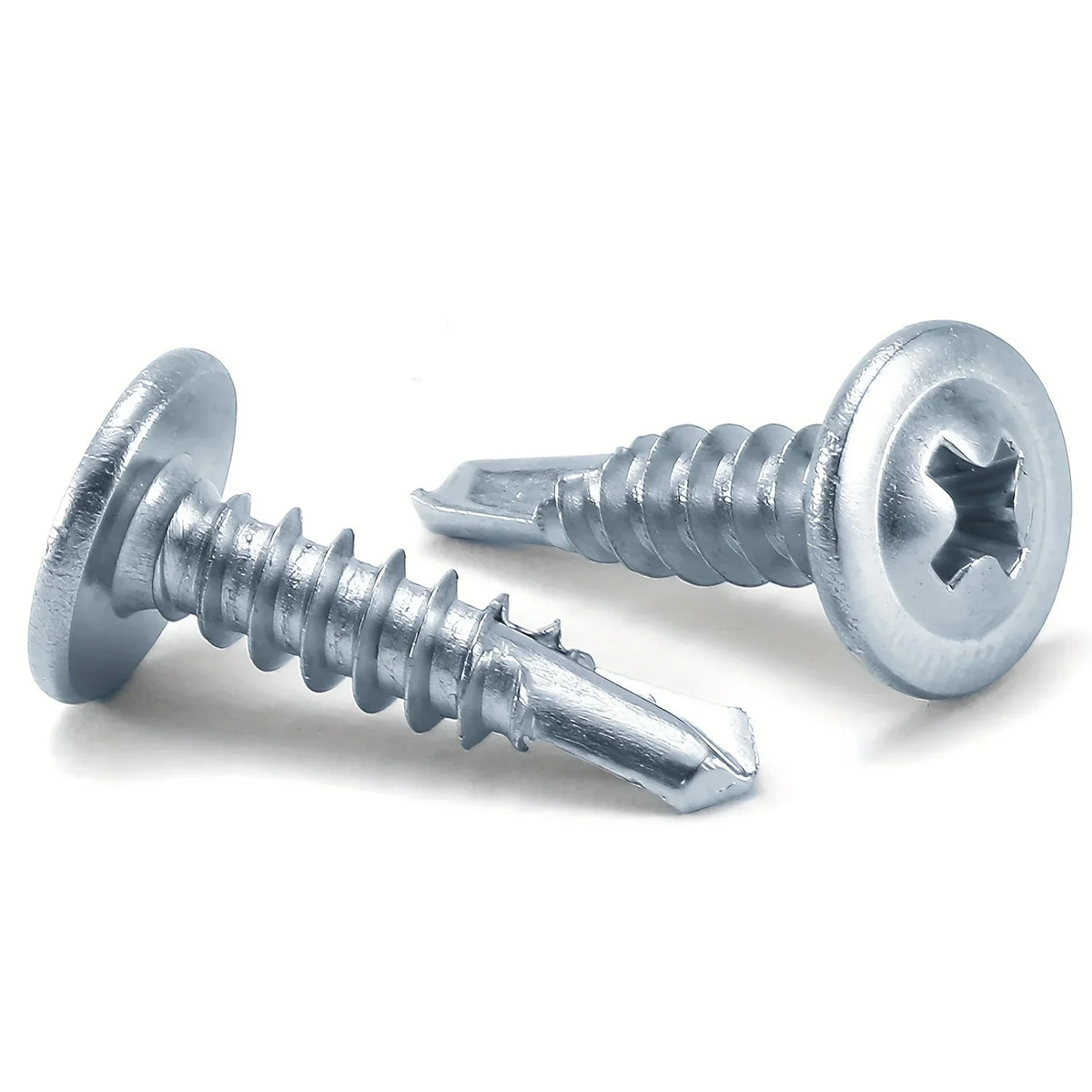 #8 Phillips Truss Head Self-Drilling Tek Screws | Zinc Sheet Metal Self-Drilling Screws Qme