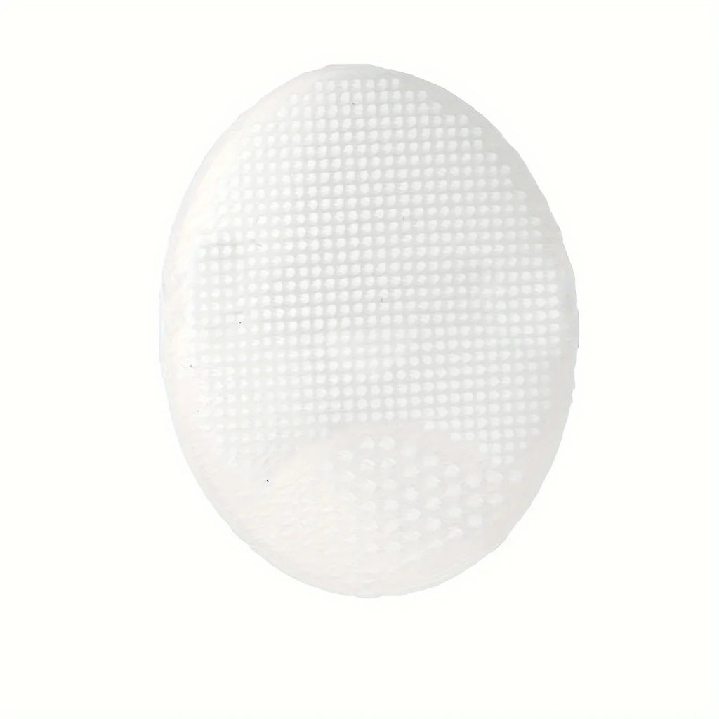 Silicone Facial & Body Exfoliating Brush | Daily Cleanser Exfoliating Skin Brush Qme White