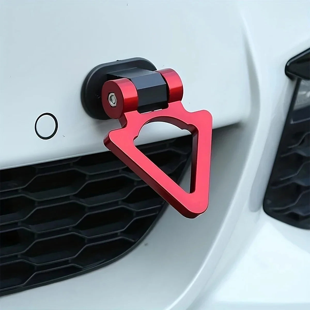 Triangle Tow Hook Cover Sticker ABS Car Exterior Decoration Bumper Tow Hook Decor Qme