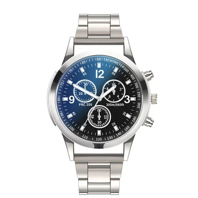 Men's Luxury Stainless Steel Business Quartz Watch | Qme Men's Quartz Watch Qme