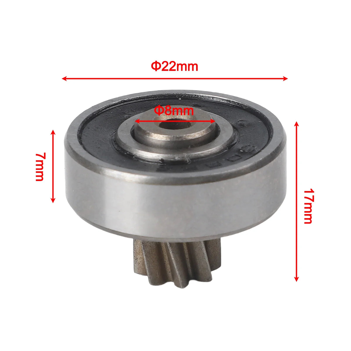 8-Tooth Replacement Gear for 12V 16.8V 21V Reciprocating Saw Saw Replacement Gear Qme